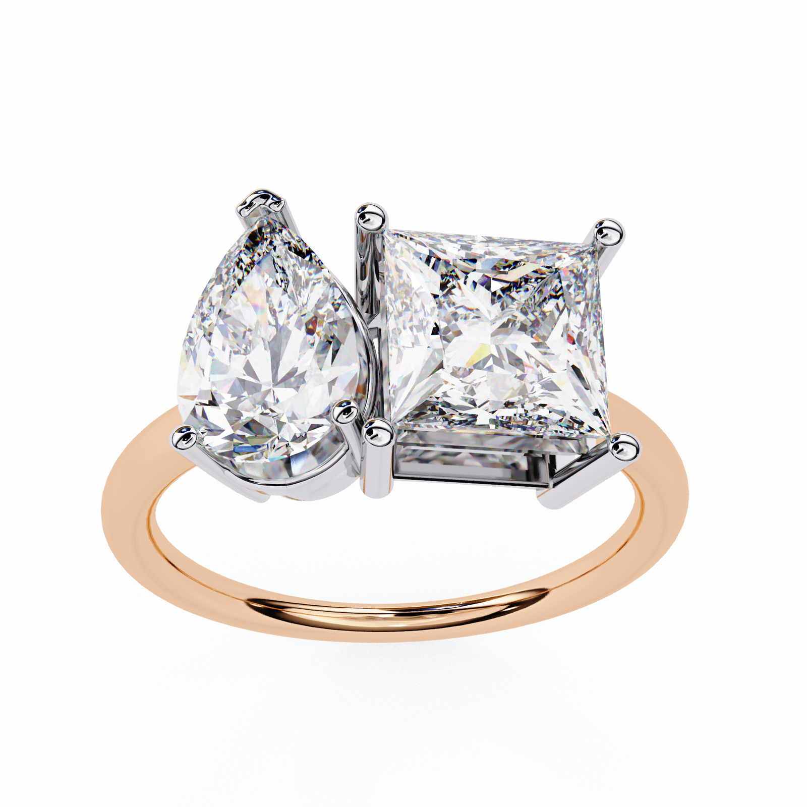 Pear & Princess Diamond Duo Ring